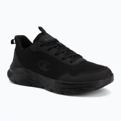 Buty Champion Fuze Low Cut. Czarne buty sportowe na co dzień damskie CHAMPION, z gumy, bez zapięcia. Za 199.99 zł.