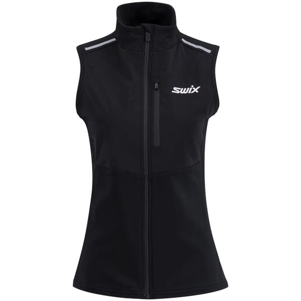 Kamizelka damska Swix Focus. Czarne kamizelki damskie Swix, xl, z materiału. Za 540.00 zł.