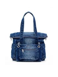 Desigual Plecak 25SAKD02 Granatowy. Niebieskie plecaki damskie Desigual, bez wzorów, z materiału. Za 499.99 zł.