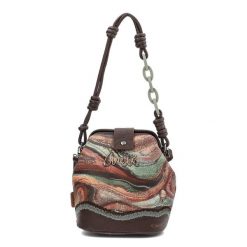 Brązowa Elegancka Torebka Anekke Damska Premium. Brązowe torebki klasyczne damskie Anekke, bez wzorów, ze skóry ekologicznej, bez dodatków. Za 359.00 zł.