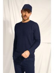 Just Cashmere Kaszmirowy sweter "Darri" w kolorze granatowym rozmiar: L. Niebieskie swetry męskie Just Cashmere, l, bez wzorów, z kaszmiru, bez kołnierzyka. Za 630.99 zł.