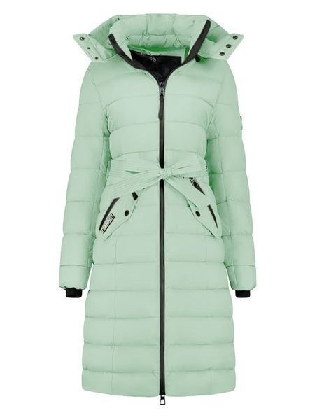 Geographical Norway Płaszcz zimowy "Cabima" w kolorze miętowym rozmiar: XXL. Zielone płaszcze damskie Geographical Norway, na zimę, xxl, bez wzorów, z puchu. Za 283.95 zł.