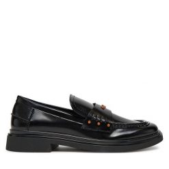 Mokasyny Pepe Jeans. Czarne mokasyny damskie Pepe Jeans, z jeansu. Za 249.99 zł.