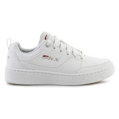 Buty Skechers Sport Court Ottoman 232472-WHT białe. Białe buty sportowe na co dzień męskie z materiału, bez zapięcia, Skechers Sport. Za 449.26 zł.
