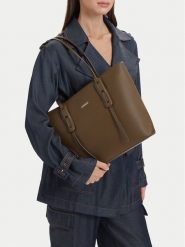 Lasocki Torebka CEO-LSK-X-002-10 Khaki. Brązowe torebki klasyczne damskie Lasocki, bez wzorów, ze skóry, bez dodatków. Za 219.99 zł.