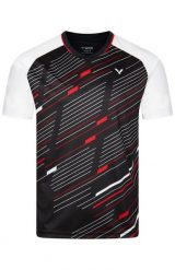 Koszulka sportowa unisex VICTOR T-43101 C. Czarne bluzki sportowe damskie VICTOR, l, z materiału, bez ramiączek, na fitness i siłownię. Za 129.99 zł.