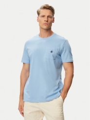 Beverly Hills Polo Club T-Shirt P-SS26M-TS414000 Niebieski jasny Regular Fit. Niebieskie koszulki polo męskie Beverly Hills Polo Club, m, bez wzorów, z bawełny, bez ramiączek. Za 129.99 zł.