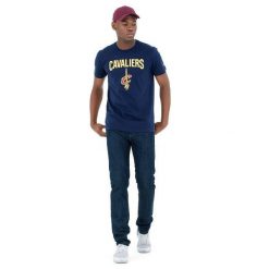 Koszulka Cleveland Cavaliers NBA. Niebieskie t-shirty sportowe męskie New Era, m, z materiału, bez ramiączek. Za 133.25 zł.