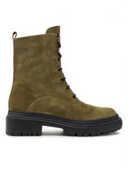 Pollini Trapery SA21104G1LTN0105 Zielony. Zielone trapery damskie Pollini, ze skóry, bez obcasa. Za 1,599.00 zł.