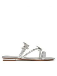 Aldo Klapki Flyhigh 13966745 Srebrny. Szare klapki damskie Aldo, bez wzorów, ze skóry, bez obcasa. Za 259.99 zł.