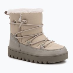 Śniegowce Viking Footwear Snowflake Warm Waterproof SL. Brązowe buty zimowe męskie VIKING, na zimę, z kauczuku, przed kolano, bez zapięcia. Za 229.99 zł.