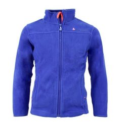 Dziewczęca kurtka polarowa Peak Mountain Facesare. Niebieskie kurtki narciarskie i snowboardowe damskie Peak Mountain, bez wzorów, z materiału, bez kaptura, narciarskie. Za 123.50 zł.