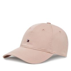 Czapka z daszkiem Tommy Hilfiger. Czerwone czapki z daszkiem damskie Tommy Hilfiger, bez wzorów. Za 149.99 zł.
