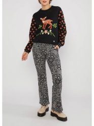 Blutsgeschwister Sweter w kolorze czarnym rozmiar: L. Czarne swetry klasyczne damskie Blutsgeschwister, l, z bawełny, bez kołnierzyka. Za 287.84 zł.