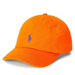 Czapka z daszkiem Polo Ralph Lauren. Brązowe czapki z daszkiem damskie Polo Ralph Lauren, bez wzorów. Za 249.99 zł.