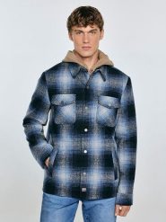 BIG STAR Kurtka koszulowa w kolorze granatowym rozmiar: 3XL. Niebieskie kurtki męskie Big Star, xl, bez wzorów, retro, bez kaptura. Za 209.99 zł.