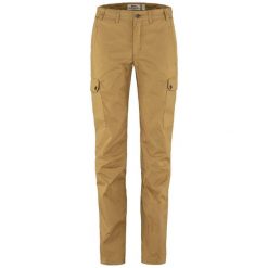 Spodnie outdoorowe damskie Fjallraven Stina Trousers. Brązowe spodnie dresowe damskie Fjällräven, s, bez wzorów. Za 503.99 zł.