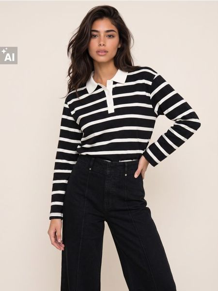 Bawełniana koszulka w paski z długim rękawem - czarny. Czarne t-shirty damskie Sinsay, l, bez wzorów, z bawełny, bez kołnierzyka. Za 39.99 zł.