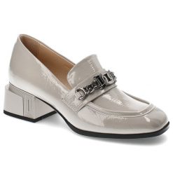 Szare Półbuty S.Barski Eleganckie Obuwie Damskie. Szare półbuty damskie S.BARSKI, bez wzorów, z jeansu, biznesowe, bez obcasa, na obcasie. Za 229.00 zł.