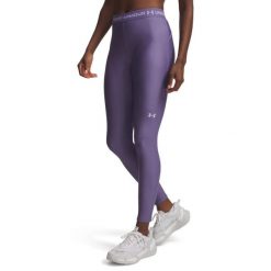 Legginsy Under Armour Heatgear Legging Damskie. Fioletowe legginsy damskie Under Armour, s, bez wzorów, z elastanu. Za 281.99 zł.