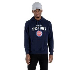Bluza z kapturem Detroit Pistons NBA. Niebieskie bluzy z kapturem męskie New Era, m. Za 293.50 zł.