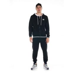 Bluza z kaptur na co dzień na siłownię. Czarne bluzy z kapturem męskie LEONE 1947 APPAREL, xl, z bawełny. W wyprzedaży za 234.67 zł.