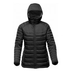 Kurtka Ocieplana Damska Termiczna Stavanger. Czarne kurtki damskie STORMTECH, m, bez wzorów, z puchu, bez kaptura. Za 604.99 zł.