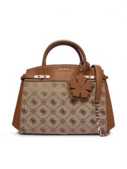 Guess Torebka Melinda HWJP99 02060 Brązowy. Brązowe torebki klasyczne damskie Guess, z aplikacjami, ze skóry, bez dodatków. Za 679.99 zł.