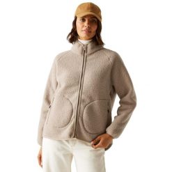 Bluza Polarowa Damska Borg Pełen Suwak Frankie. Brązowe bluzy z kapturem damskie Regatta, na zimę, xl, z materiału. Za 110.99 zł.