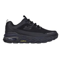 Buty sportowe Sneakersy męskie, Skechers Max Protect-Fast Track. Czarne buty sportowe na co dzień męskie Skechers, z materiału, bez zapięcia, trekkingowe. Za 449.99 zł.