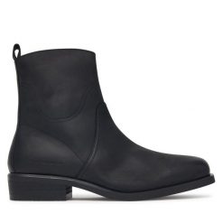 Botki Tommy Hilfiger. Czarne buty zimowe męskie Tommy Hilfiger, bez zapięcia. Za 949.99 zł.