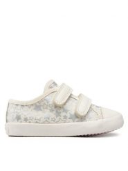 Geox Sneakersy B Gisli G. A B251MA 0AW54 C1405 S Écru. Buty sportowe dziewczęce Geox, bez wzorów, z materiału, bez zapięcia. Za 159.99 zł.