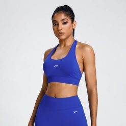 Biustonosz sportowy Low Sculpt Scrunch - Niebieski. Niebieskie biustonosze sportowe damskie JOY STUDIO, bez wzorów, z materiału. Za 124.00 zł.