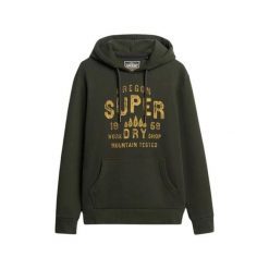 Bluza z kapturem Superdry Work Shop. Zielone bluzy z kapturem męskie Superdry., m. Za 374.85 zł.