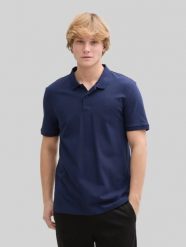Męska Koszulka Polo Tom Tailor Basic Polo Dark Blueberry 1045587 34590. Koszulki polo męskie Tom Tailor, l, bez wzorów, bez ramiączek. Za 69.99 zł.
