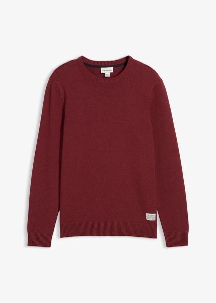 Sweter z cienkiej dzianiny, regular fit. Szare swetry męskie bonprix, m, z aplikacjami, z dzianiny, bez kołnierzyka. Za 109.99 zł.