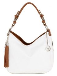 Lia Biassoni Skórzana torebka "Garga" w kolorze białym - 36 x 26 x 10 cm rozmiar: onesize. Białe torebki klasyczne damskie Lia Biassoni, bez wzorów, z materiału, bez dodatków. Za 304.99 zł.