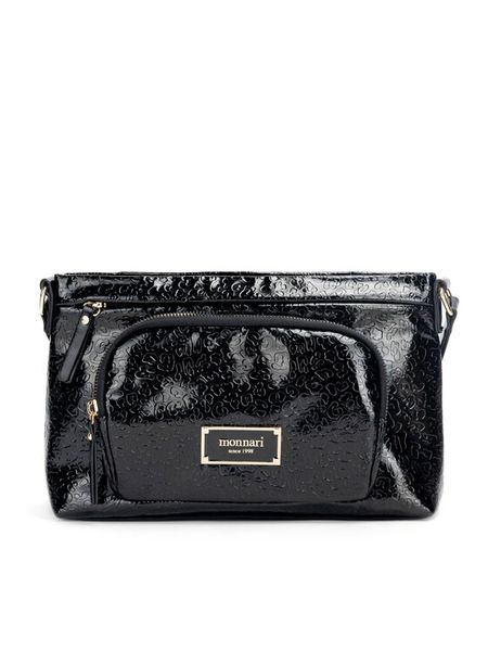 Monnari Torebka TORIMP0-24Z-BAG5700-K020D000-R00 Czarny. Czarne listonoszki damskie Monnari, bez wzorów, ze skóry, bez dodatków. Za 119.99 zł.