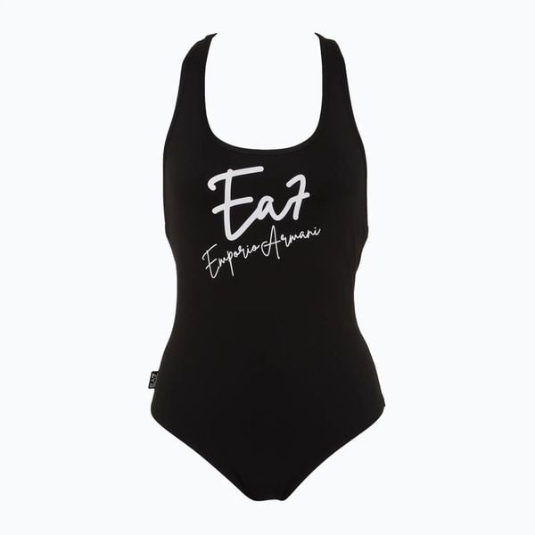 Strój kąpielowy jednoczęściowy damski EA7 Emporio Armani Maxi Logo One Piece. Czarne stroje jednoczęściowe damskie EA7 Emporio Armani, l, bez wzorów. Za 275.99 zł.