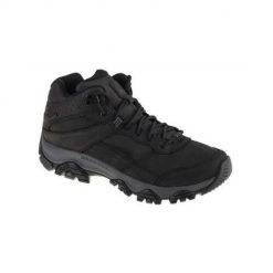 Buty trekkingowe męskie Merrell Moab Adventure 3 Mid. Czarne buty trekkingowe męskie MERRELL, z gumy, bez zapięcia, trekkingowe. Za 703.00 zł.