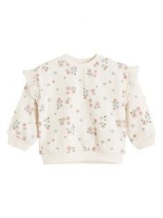 COOL CLUB Bluza w kolorze kremowym rozmiar: 68. Brązowe bluzy i bluzki niemowlęce COOL CLUB, bez wzorów, z bawełny, bez ramiączek, bez kaptura. Za 30.56 zł.