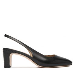 Czółenka LAUREN RALPH LAUREN. Czarne czółenka damskie Lauren Ralph Lauren, bez wzorów, bez obcasa. Za 559.99 zł.