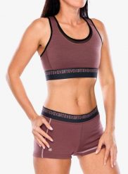 Stanik sportowy Ortovox 185 Rock N Wool Sport Top. Brązowe biustonosze sportowe damskie ORTOVOX, bez wzorów, z materiału. Za 263.99 zł.