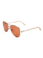 Swarovski Damskie okulary przeciwsłoneczne w kolorze złoto-jasnobrązowym rozmiar: 55. Brązowe okulary przeciwsłoneczne damskie Swarovski. Za 272.31 zł.