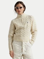Polo Ralph Lauren Sweter 211972130003 Écru Relaxed Fit. Białe swetry klasyczne damskie Polo Ralph Lauren, xs, z wełny, bez kołnierzyka. Za 1,168.99 zł.