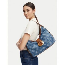Torebka Guess. Niebieskie torebki klasyczne damskie Guess, z aplikacjami, bez dodatków. Za 674.99 zł.