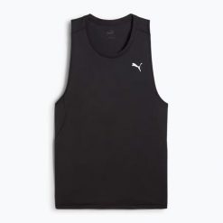 Koszulka do biegania męska PUMA Velocity Tank Poly. Czarne t-shirty sportowe męskie Puma, m, bez ramiączek, do biegania. Za 140.45 zł.