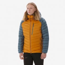 Kurtka puchowa męska Simond Alpinism. Brązowe kurtki męskie SIMOND, l, bez wzorów, z materiału, z kapturem. Za 499.99 zł.