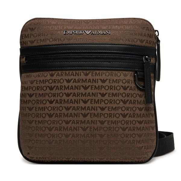 Saszetka Emporio Armani. Brązowe saszetki męskie Emporio Armani. Za 669.99 zł.