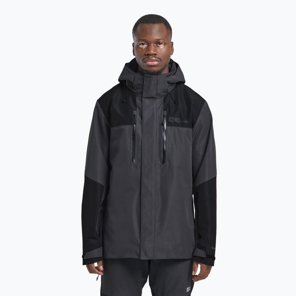 Kurtka przeciwdeszczowa męska Jack Wolfskin Jasper 2L. Szare kurtki męskie Jack Wolfskin, l, bez wzorów, bez kaptura. Za 731.99 zł.